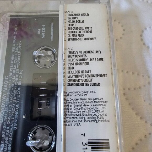 New Stanley Black Broadway Magic Audio Cassette 1994, Sealed Vintage - Picture 3 of 5